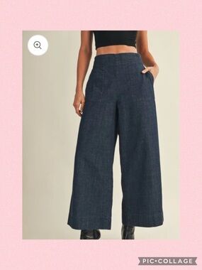 💖Mustard Seed Wide-Leg Denim Pants💖